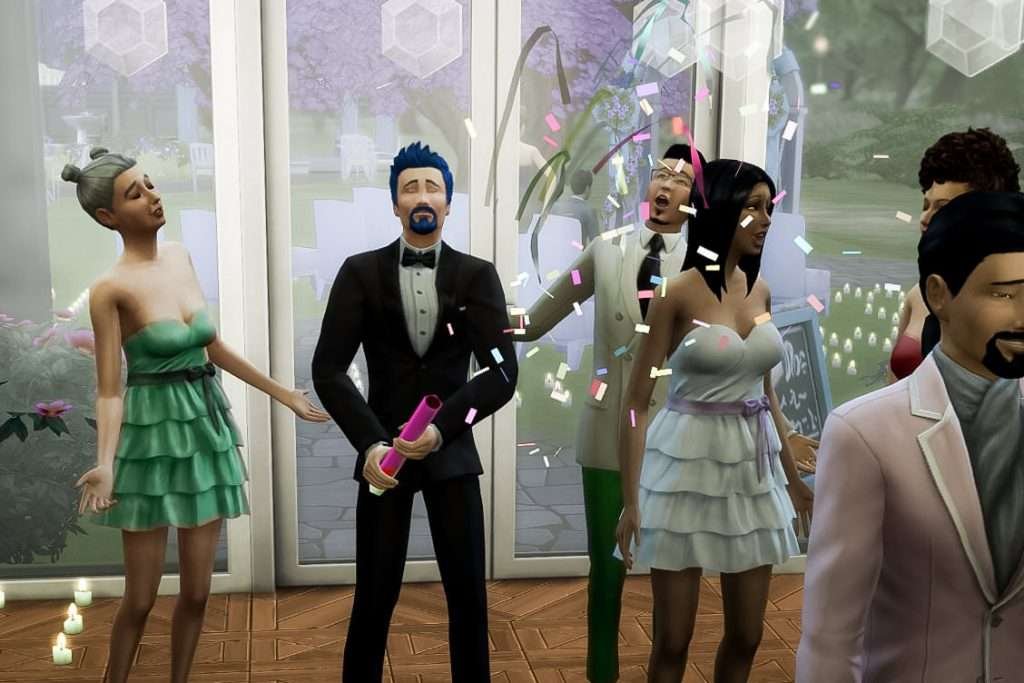 The wedding a year in the making - my favourite famous sims finally tied  the knot! : r/thesims